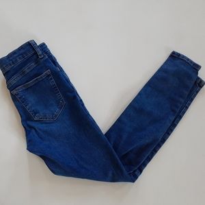 Jamie girl's distressed straight leg denim jeans size 26x30